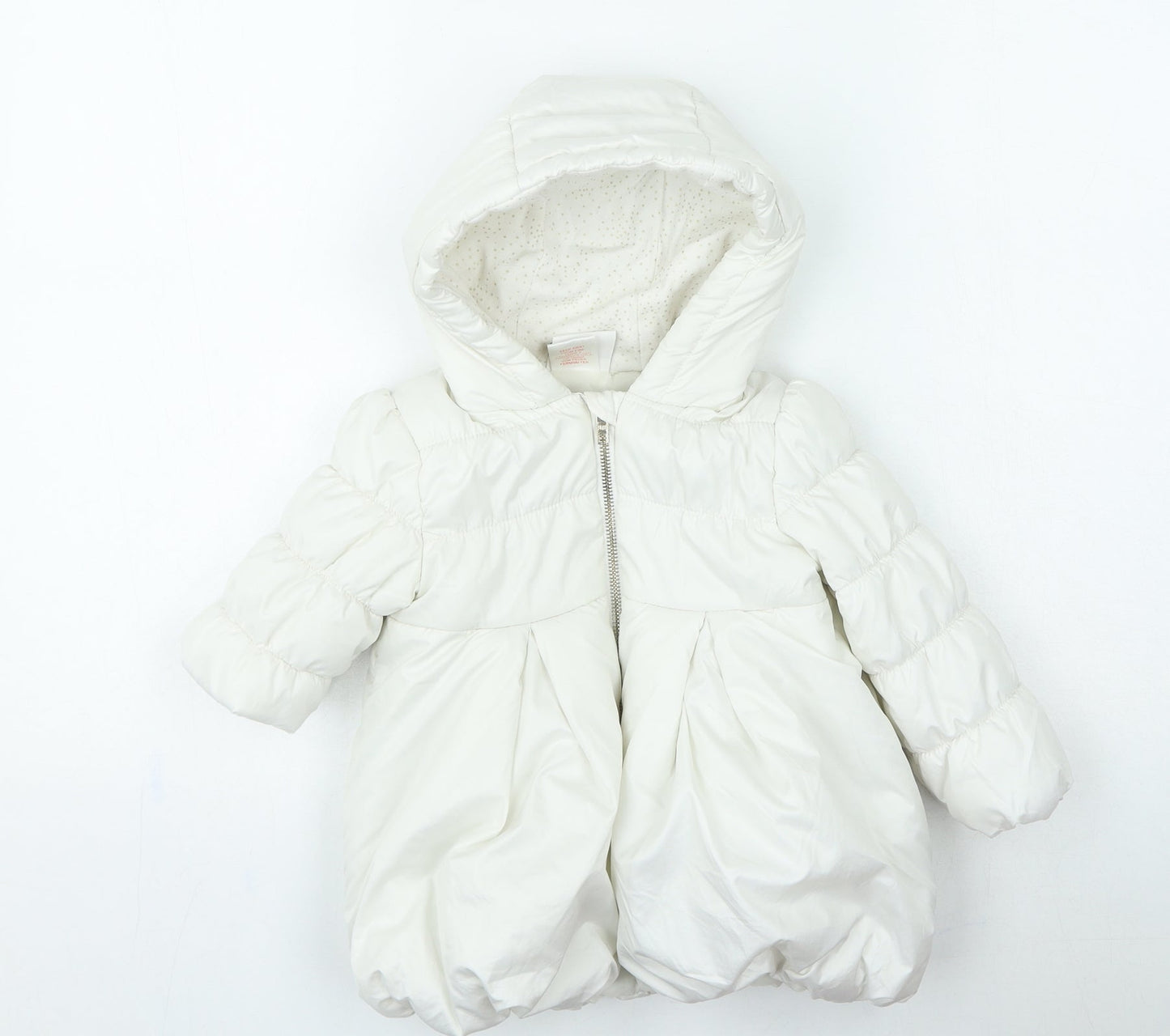 nula bug Girls White Basic Coat Coat Size 2 Years