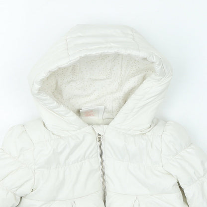 nula bug Girls White Basic Coat Coat Size 2 Years