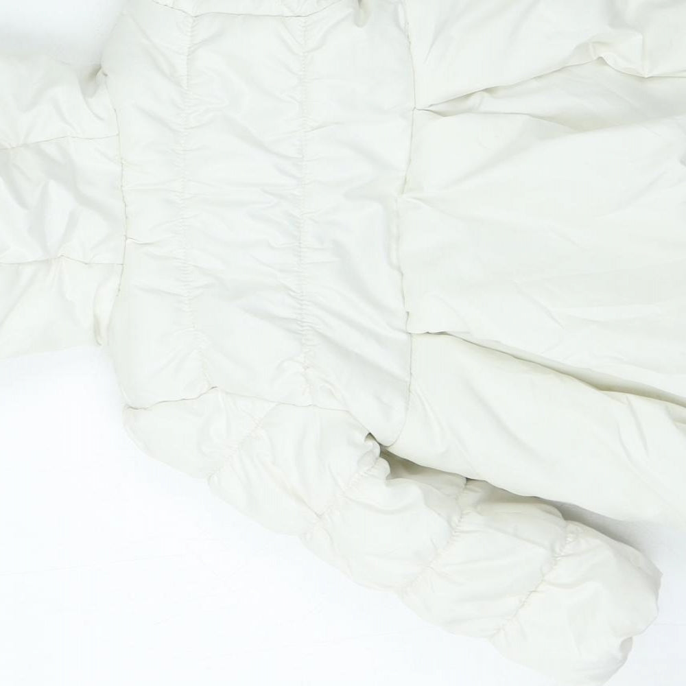 nula bug Girls White Basic Coat Coat Size 2 Years