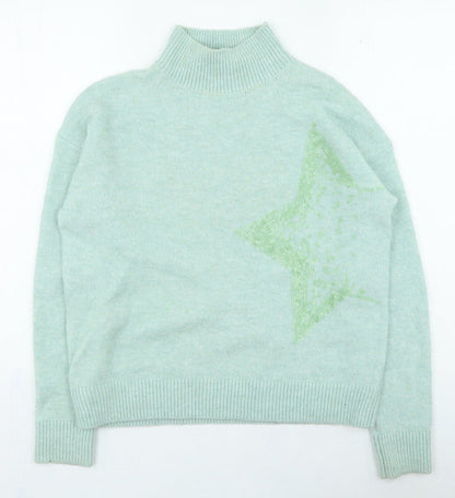 Womens UK Size 10 TU Green Pullover Jumper