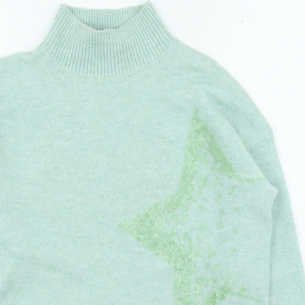 Womens UK Size 10 TU Green Pullover Jumper