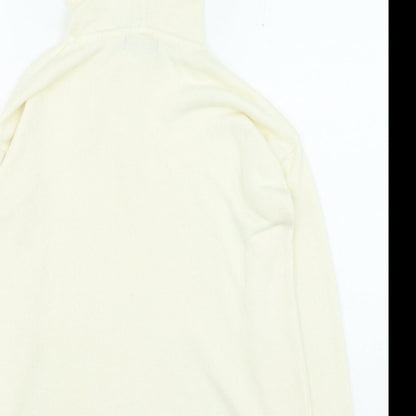 Marks and Spencer Womens Beige Acrylic Pullover Hoodie Size S