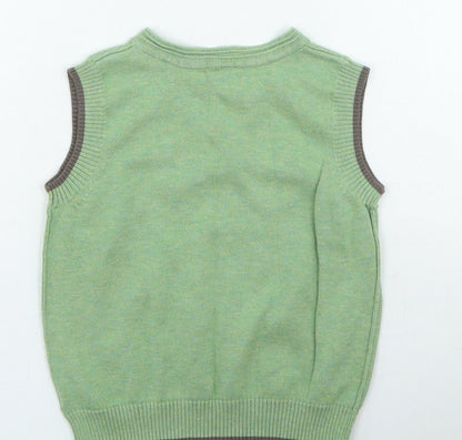 NEXT Boys Green Cotton Pullover Jumper Size 18-24 Months