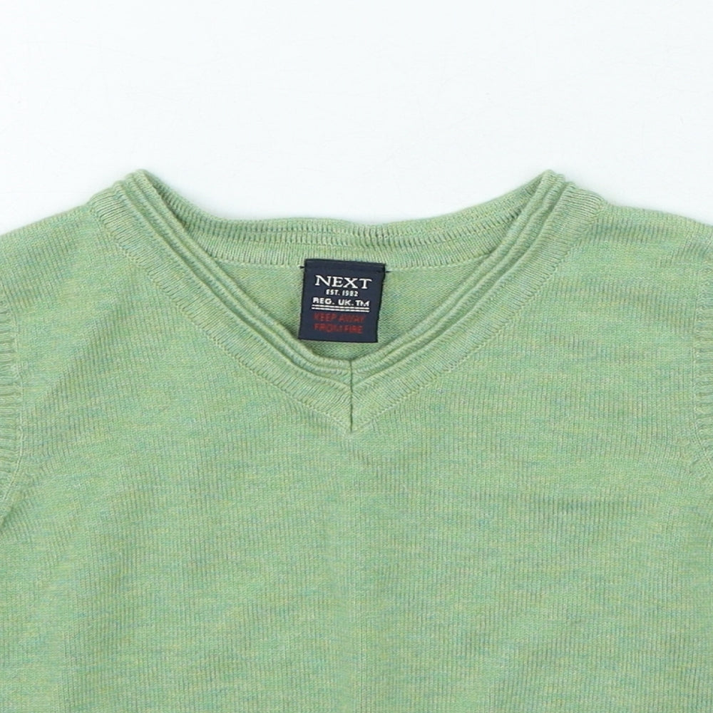 NEXT Boys Green Cotton Pullover Jumper Size 18-24 Months