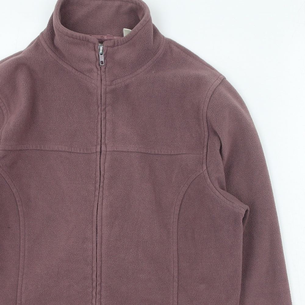 Womens UK Size 14 Preworn Purple Full Zip Jumper