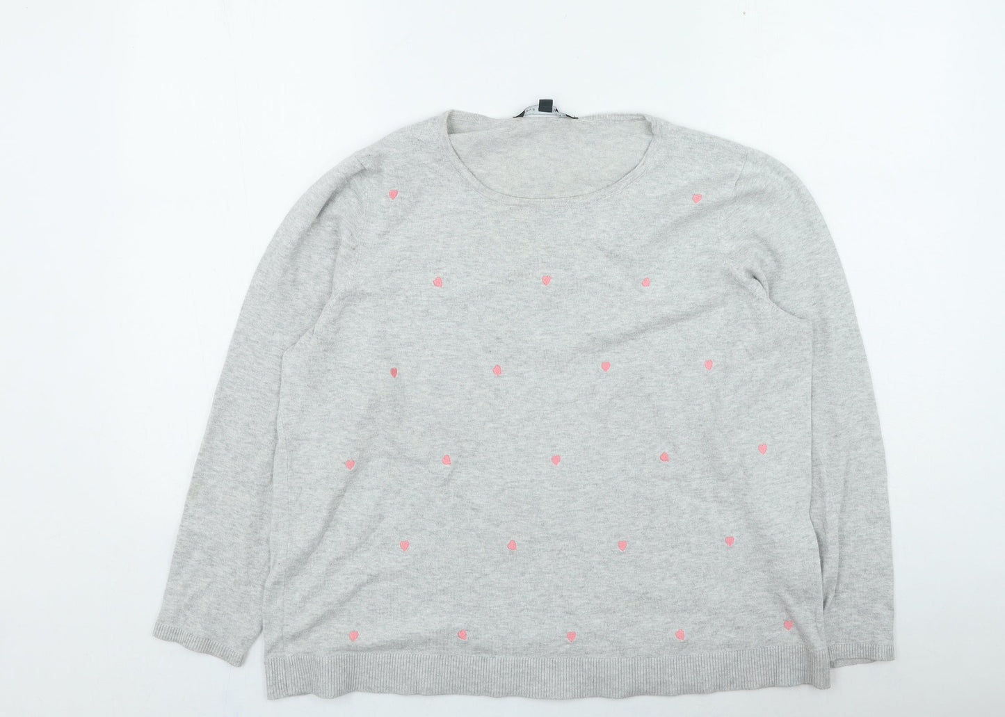 Womens UK Size 18 Bonmarché Grey Pullover Jumper