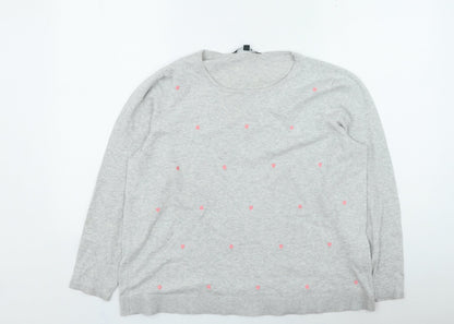 Womens UK Size 18 Bonmarché Grey Pullover Jumper