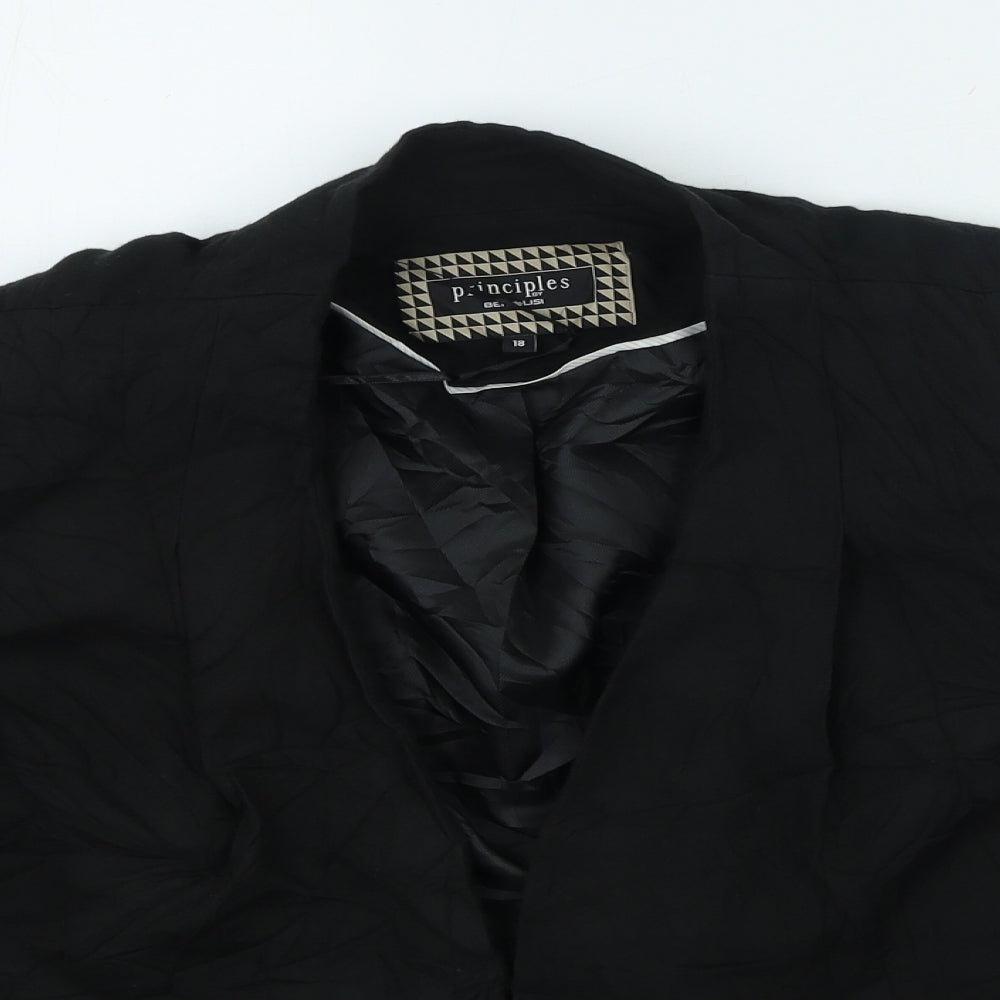 Womens UK Size 8 Principles Black Cardigan Jumper