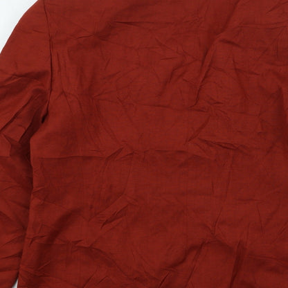 Planet Womens Orange Jacket Size 10