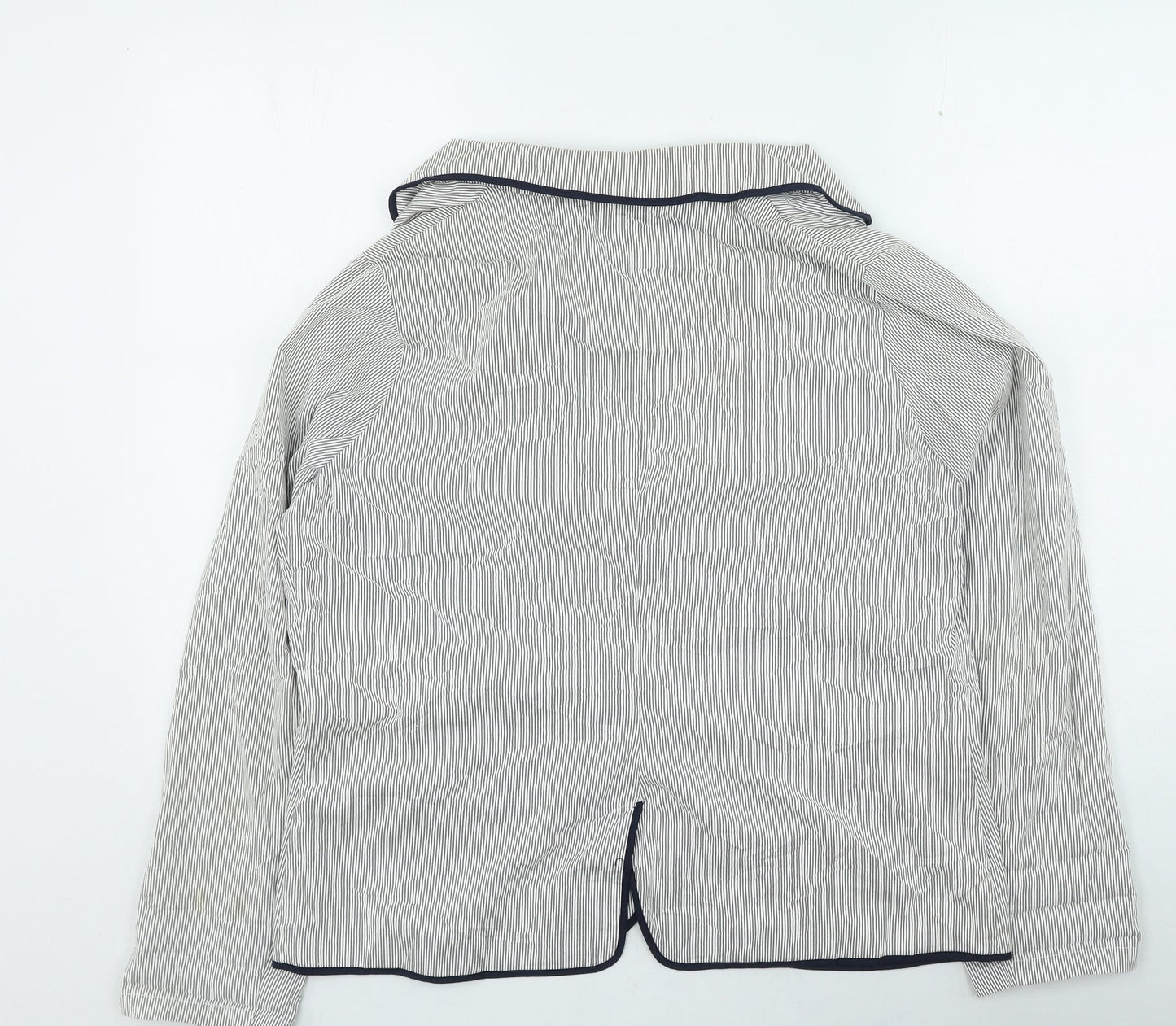 George Womens Blue Striped Jacket Size 18