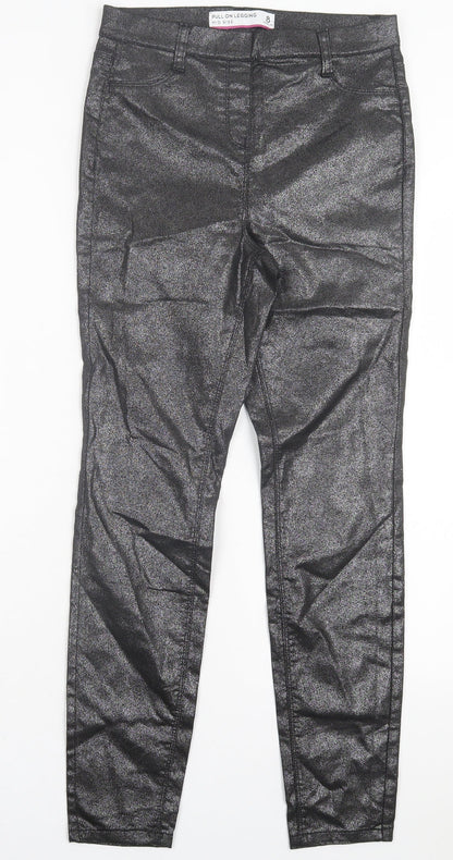 Womens UK Size 8 NEXT Regular Fit Jegging Black Trousers