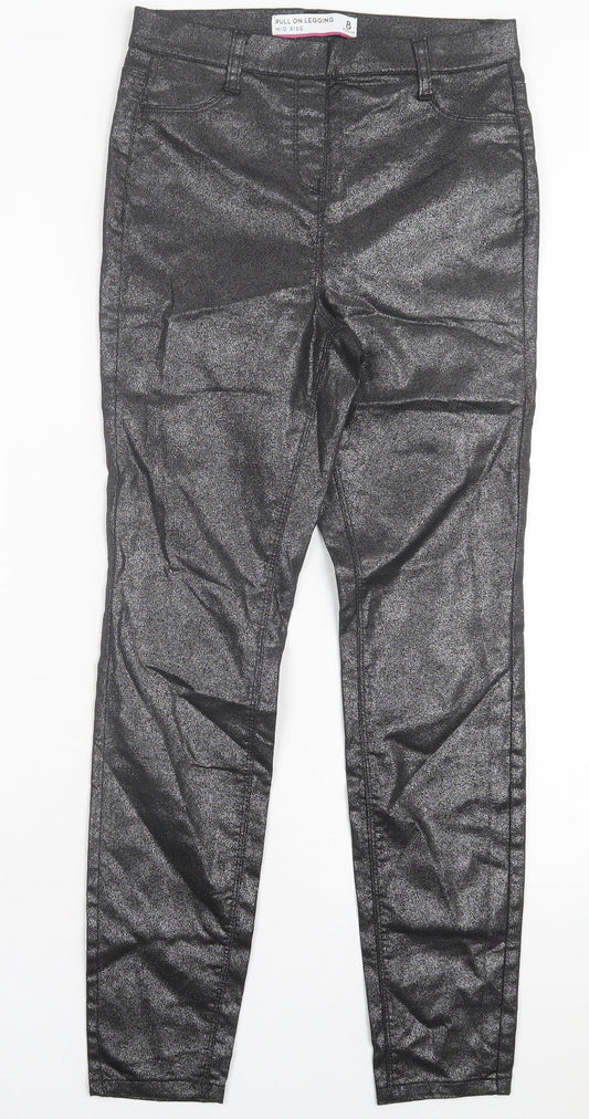 Womens UK Size 8 NEXT Regular Fit Jegging Black Trousers
