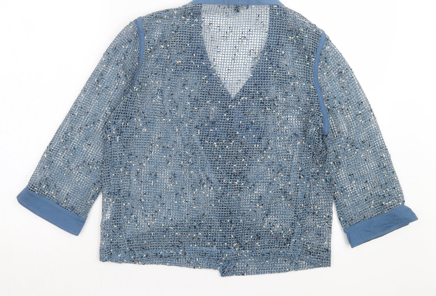 Womens UK Size S Casamia Blue Cardigan Jumper