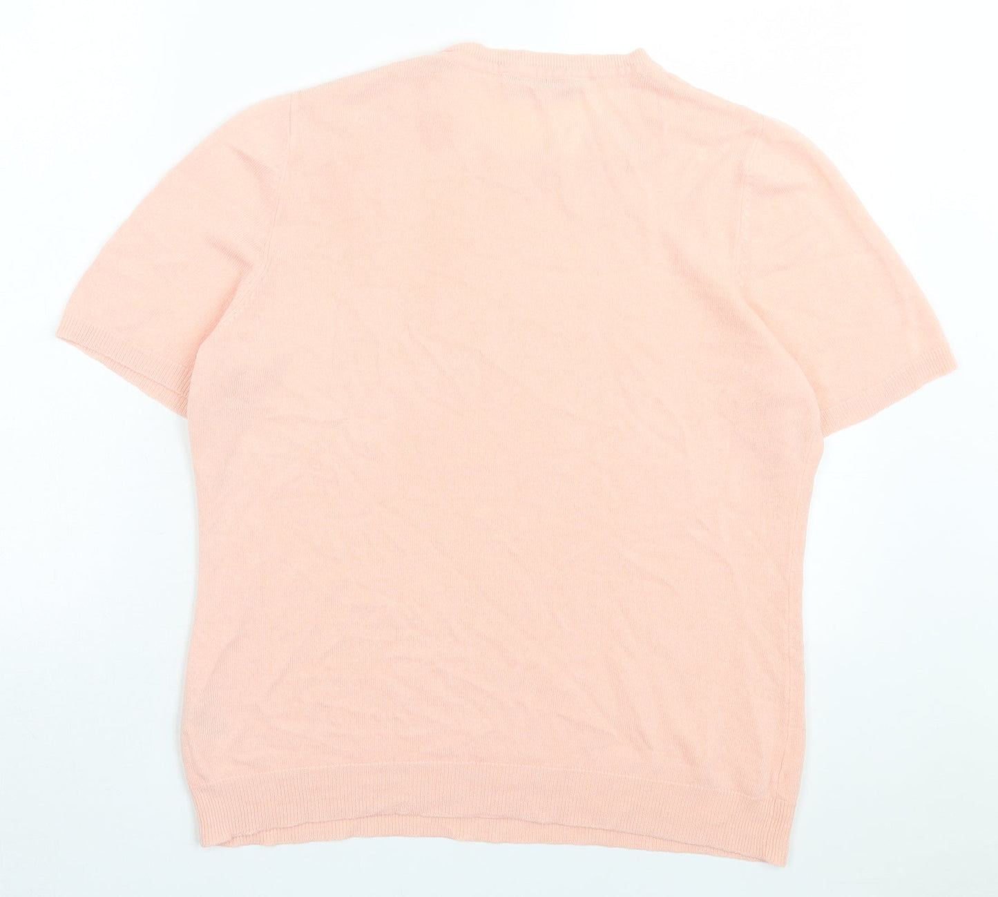 Womens UK Size 18 bonmarch Pink Basic T-Shirt