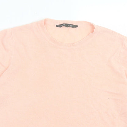 Womens UK Size 18 bonmarch Pink Basic T-Shirt