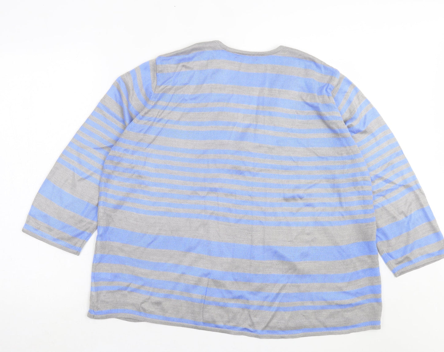 Womens UK Size L bonmarch Blue Pullover Jumper