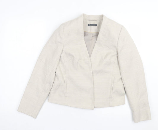 bonmarch Womens Beige Jacket Size 10