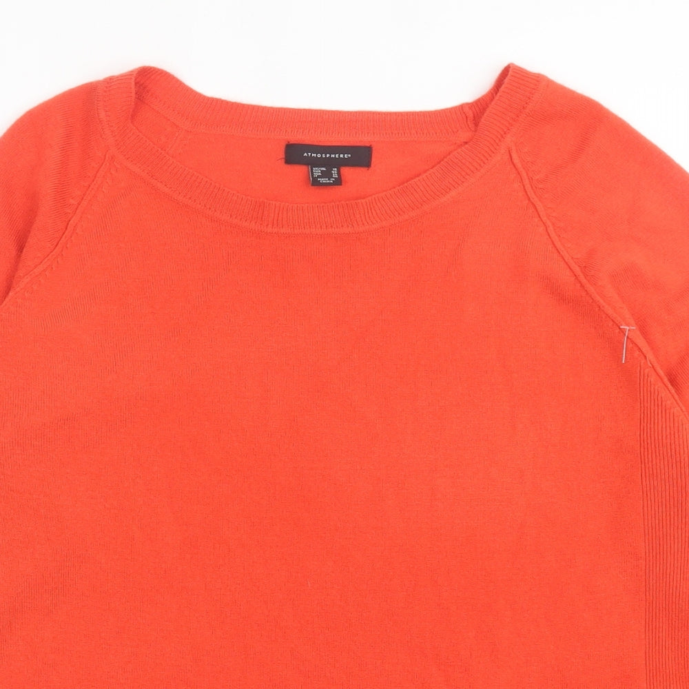 Womens UK Size 18 Atmosphere Orange Pullover Jumper