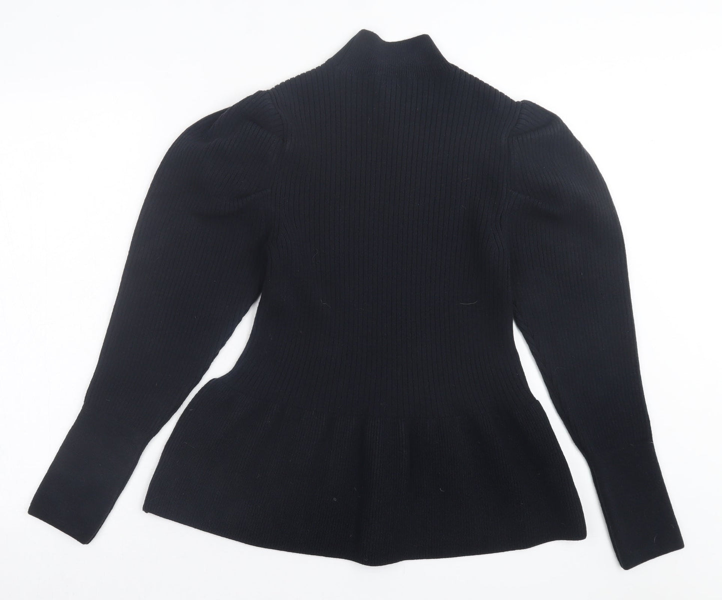 Womens UK Size 12 River Island Black Tunic Jumper