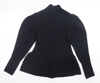 Womens UK Size 12 River Island Black Tunic Jumper