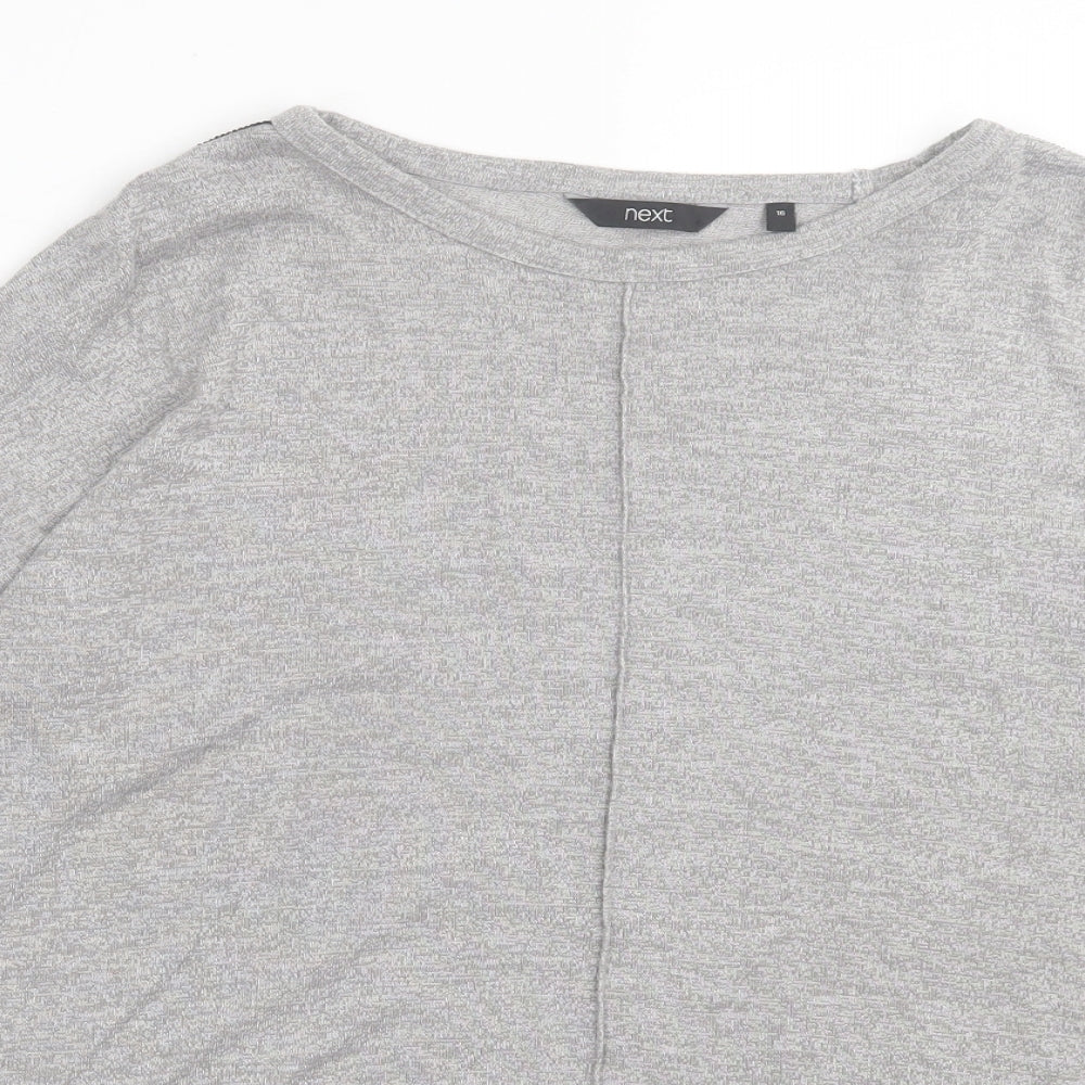 Womens UK Size 16 NEXT Grey Basic T-Shirt