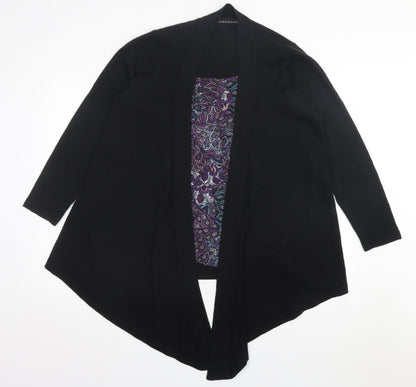 Waredrobe Womens Purple Scoop Neck Geometric Acrylic Pullover Jumper Size 12