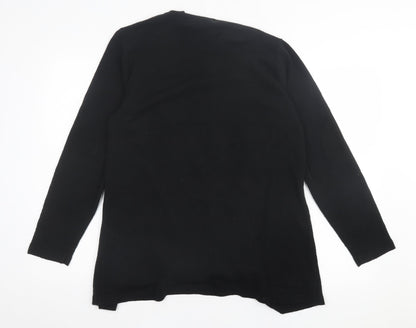 Waredrobe Womens Purple Scoop Neck Geometric Acrylic Pullover Jumper Size 12