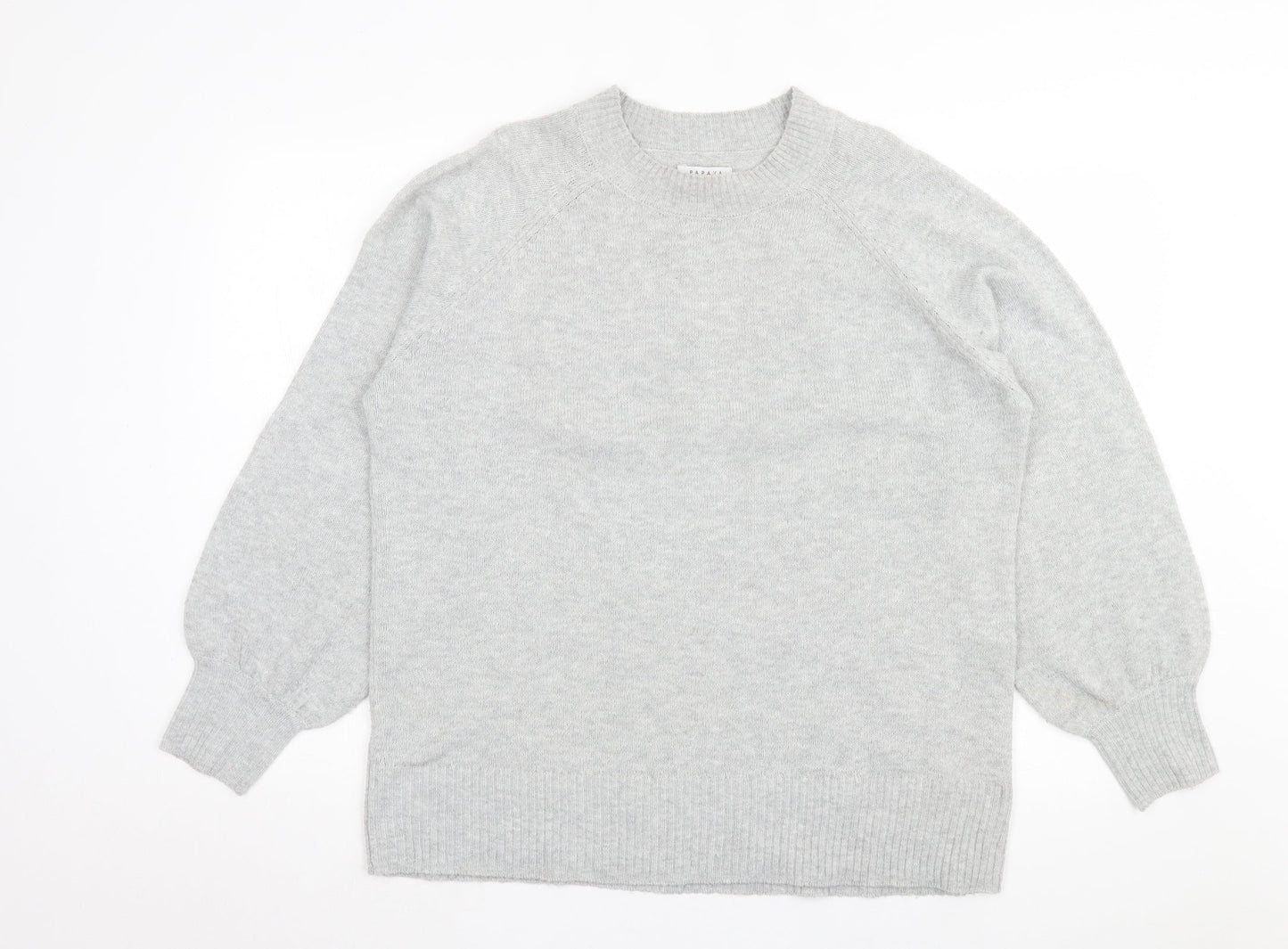Womens UK Size L Papaya Grey Pullover Jumper