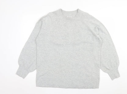 Womens UK Size L Papaya Grey Pullover Jumper