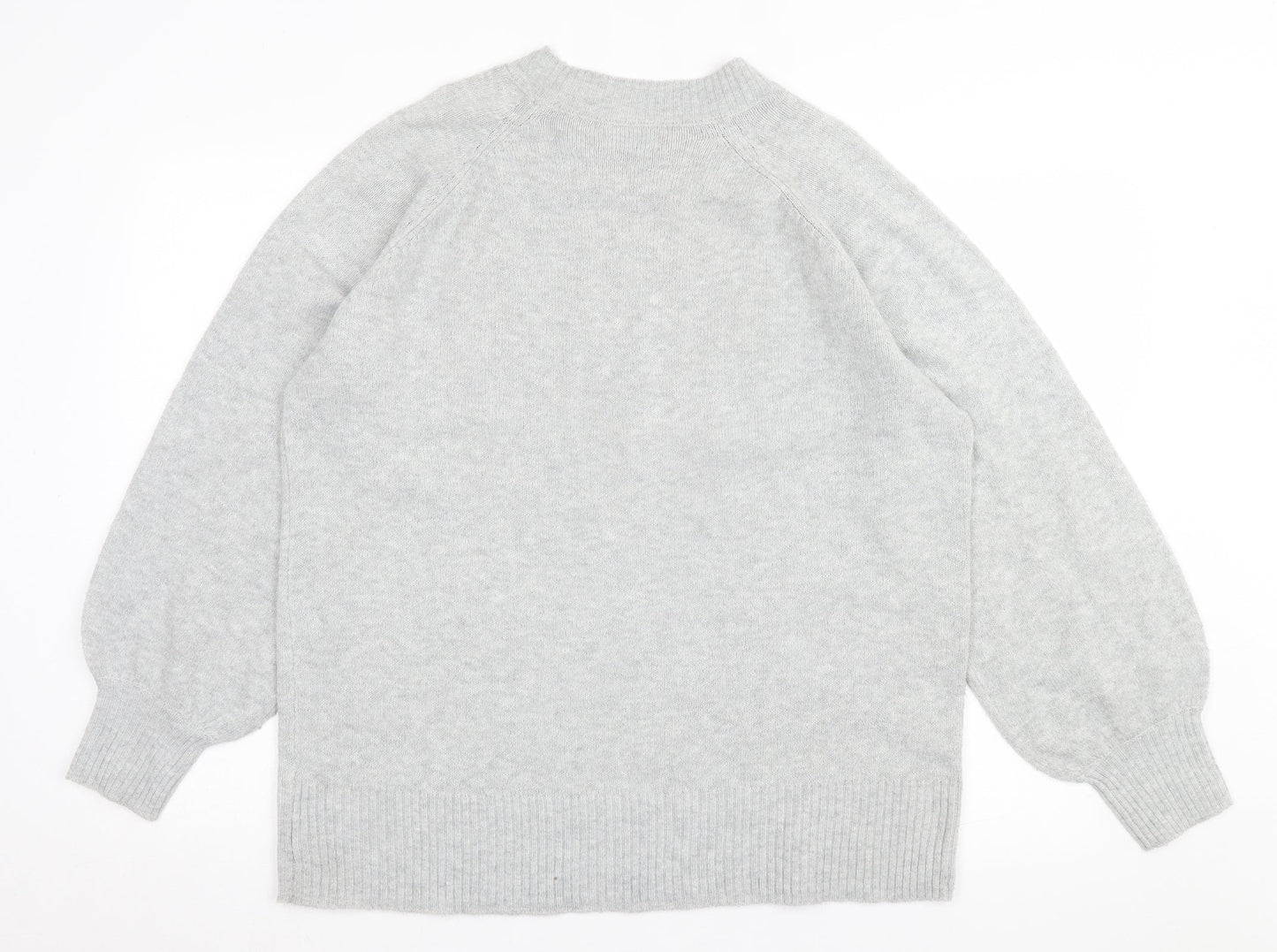Womens UK Size L Papaya Grey Pullover Jumper