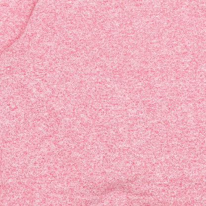 Marks and Spencer Girls Pink Viscose Basic Casual Size 11-12 Years Crew Neck Pullover