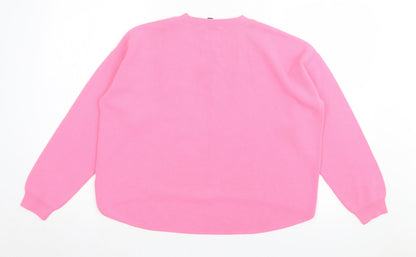 Womens UK Size 8 Topshop Pink Pullover Jumper
