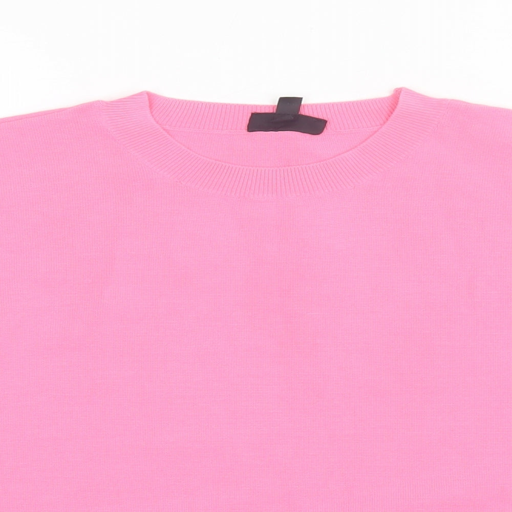 Womens UK Size 8 Topshop Pink Pullover Jumper