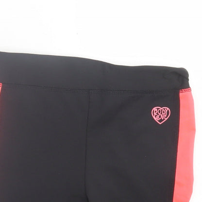 Body Glove Girls Black Polyester Sweat Shorts Size 8 Years Regular