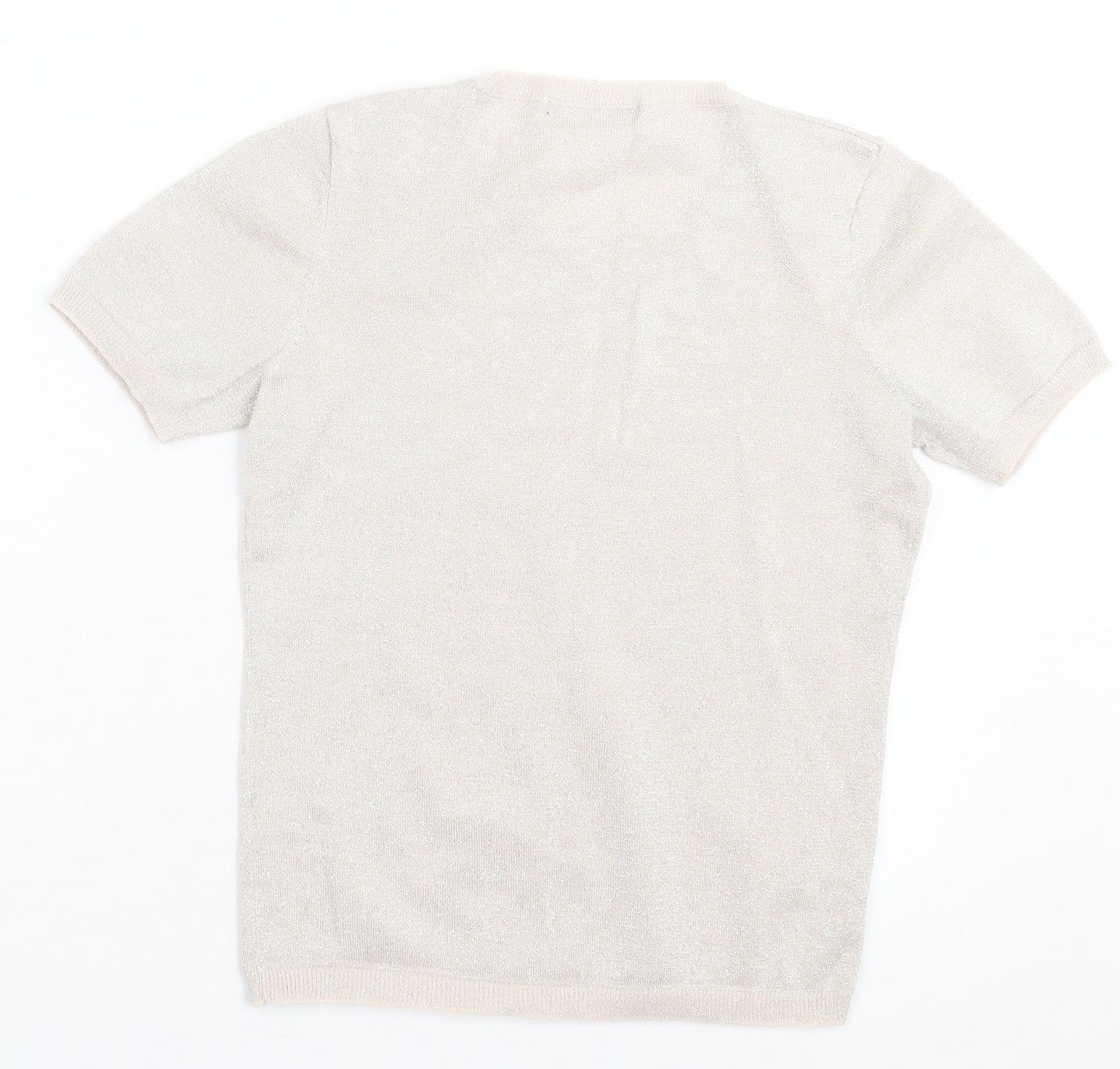 George Womens Pink Viscose Basic T-Shirt Size 8 Crew Neck