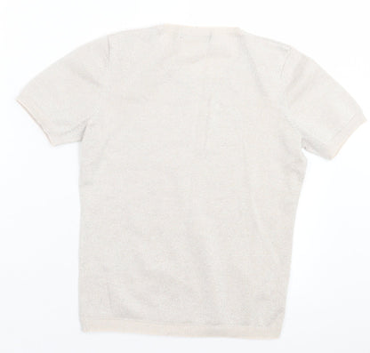 George Womens Pink Viscose Basic T-Shirt Size 8 Crew Neck