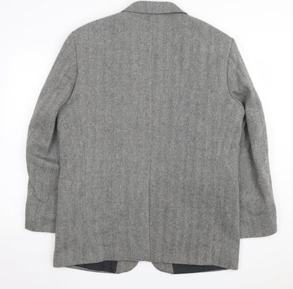 Premier man Mens Grey Polyester Jacket Suit Jacket Size 42