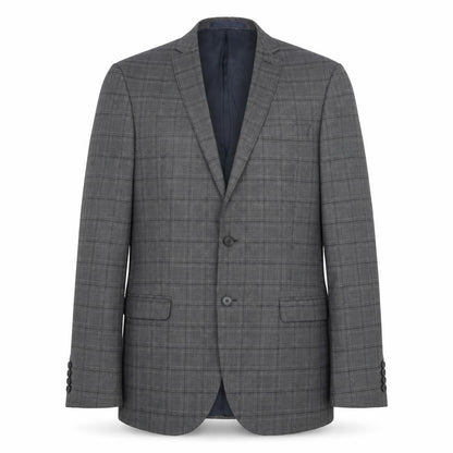 Red Herring Mens Grey Plaid Wool Jacket Suit Jacket Size 40