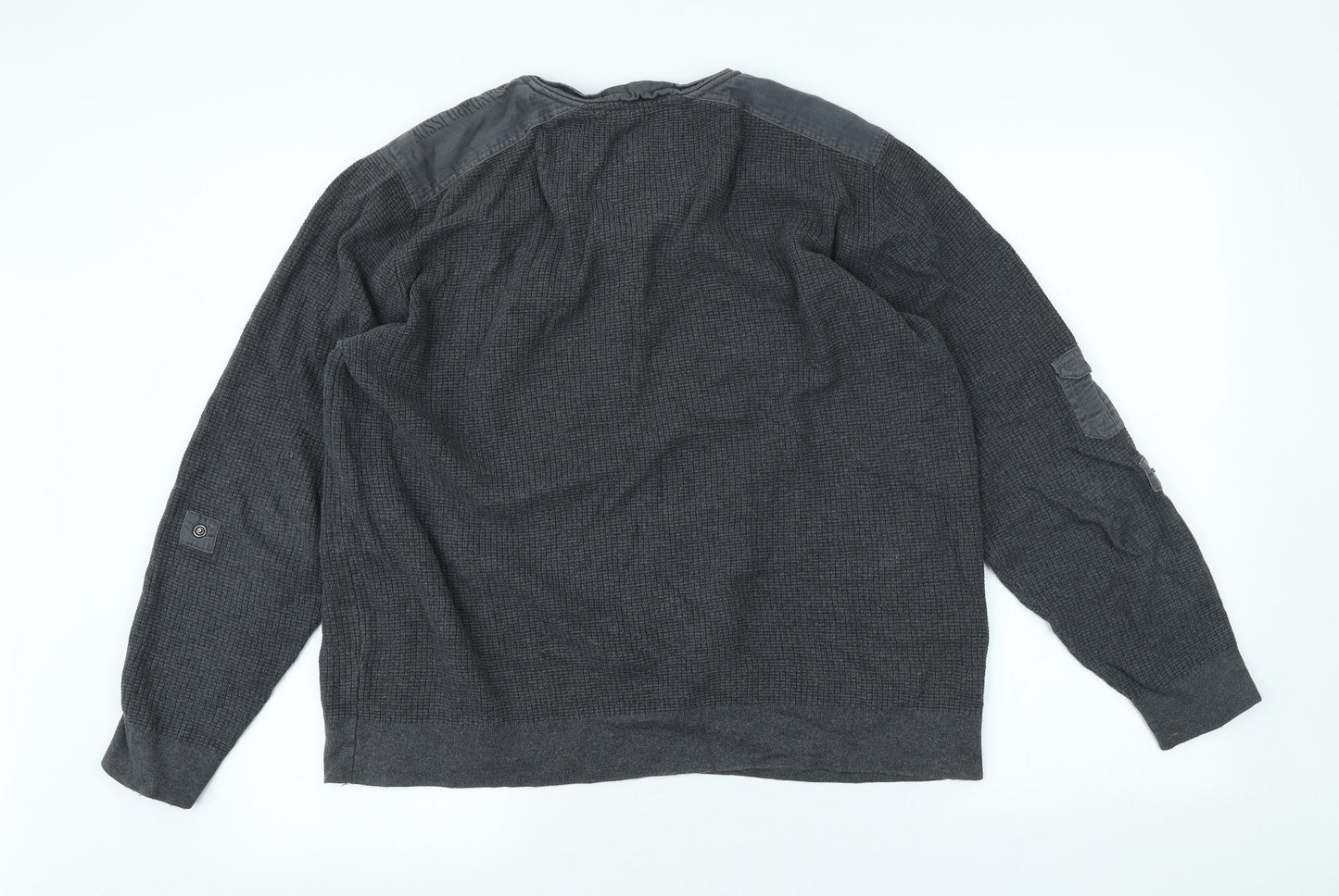 Mens UK Size L Cedar Wood State Grey Pullover Sweatshirt
