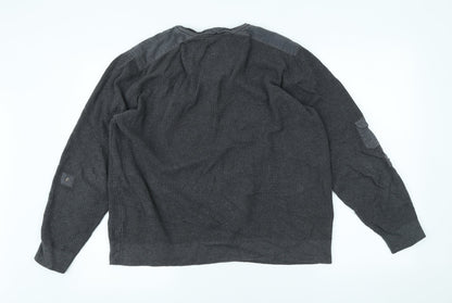 Mens UK Size L Cedar Wood State Grey Pullover Sweatshirt