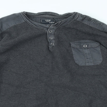 Mens UK Size L Cedar Wood State Grey Pullover Sweatshirt