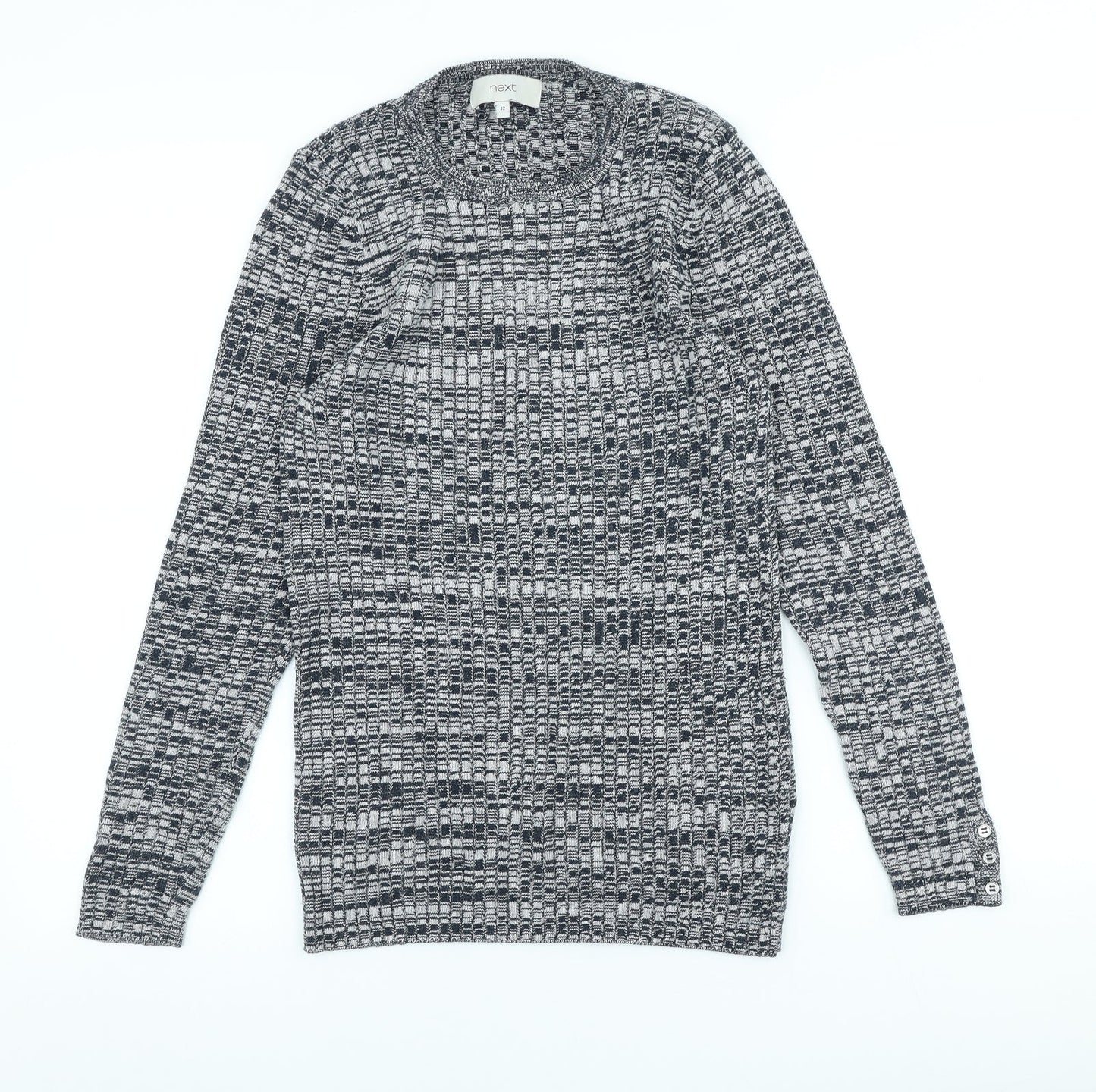 Womens UK Size 12 NEXT Grey Pullover Jumper