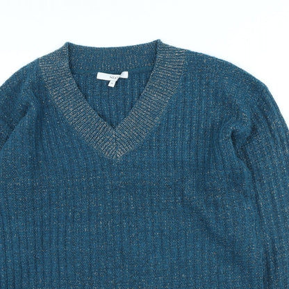 Womens UK Size XS NEXT Blue Pullover Jumper