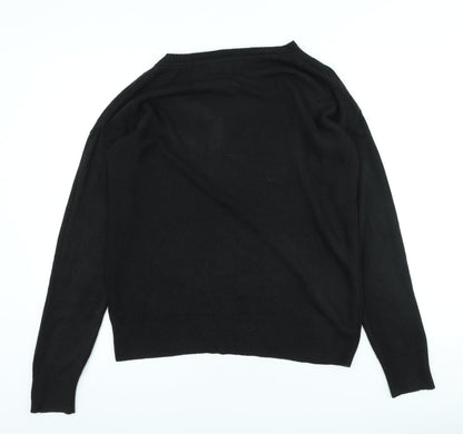 Womens UK Size 12 NEXT Black Pullover Jumper