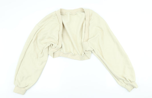 Womens UK Size L Dazy Beige Cardigan Jumper