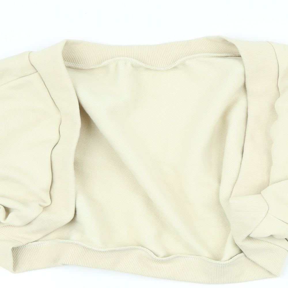 Womens UK Size L Dazy Beige Cardigan Jumper