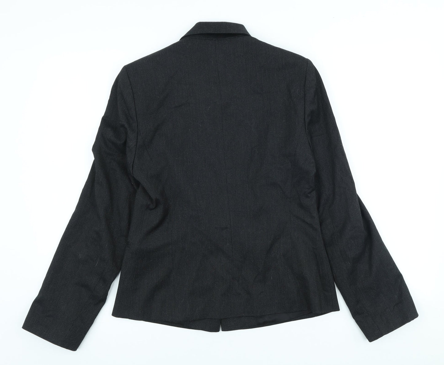 NEXT Womens Black Polyester Jacket Suit Jacket Size 10