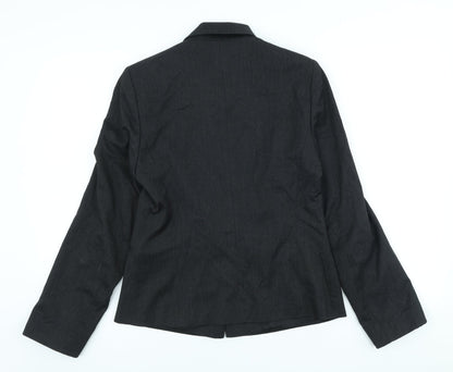 NEXT Womens Black Polyester Jacket Suit Jacket Size 10