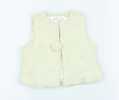 Billieblush Girls Ivory Gilet Coat Size 2 Years