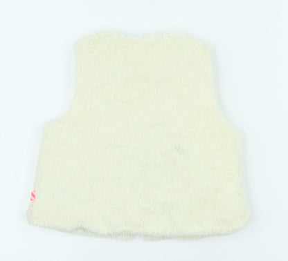 Billieblush Girls Ivory Gilet Coat Size 2 Years